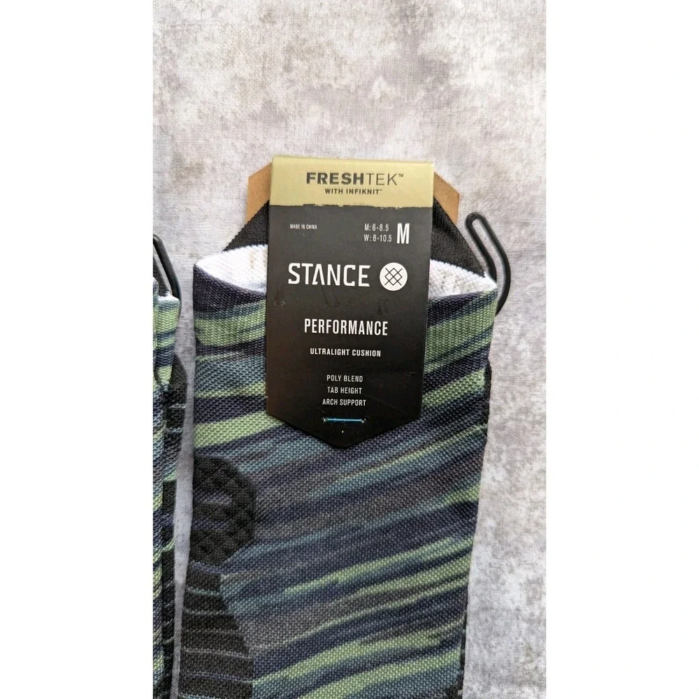 2 Pairs Stance M (6-8.5) W (8-10.5) Slant Tab Height Socks Freshtek Infiknit